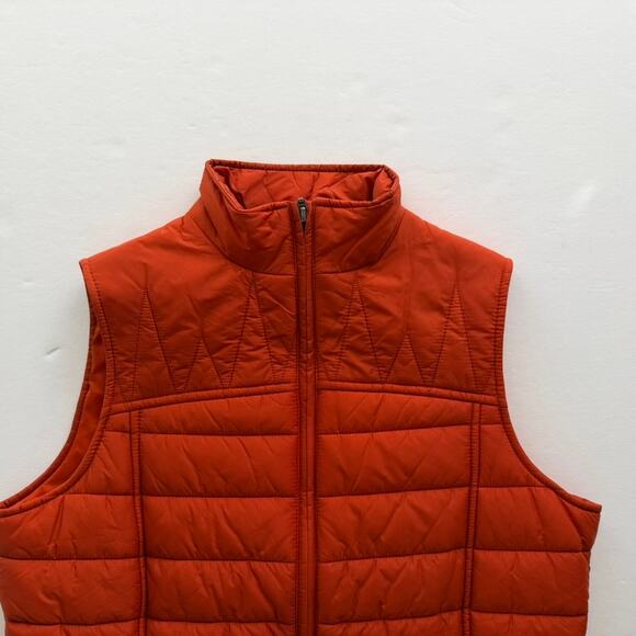 Barbour Ladies Shillhope Gilet Vest Size US 6 UK 10 Coral Orange Red Puffer - Picture 2 of 6